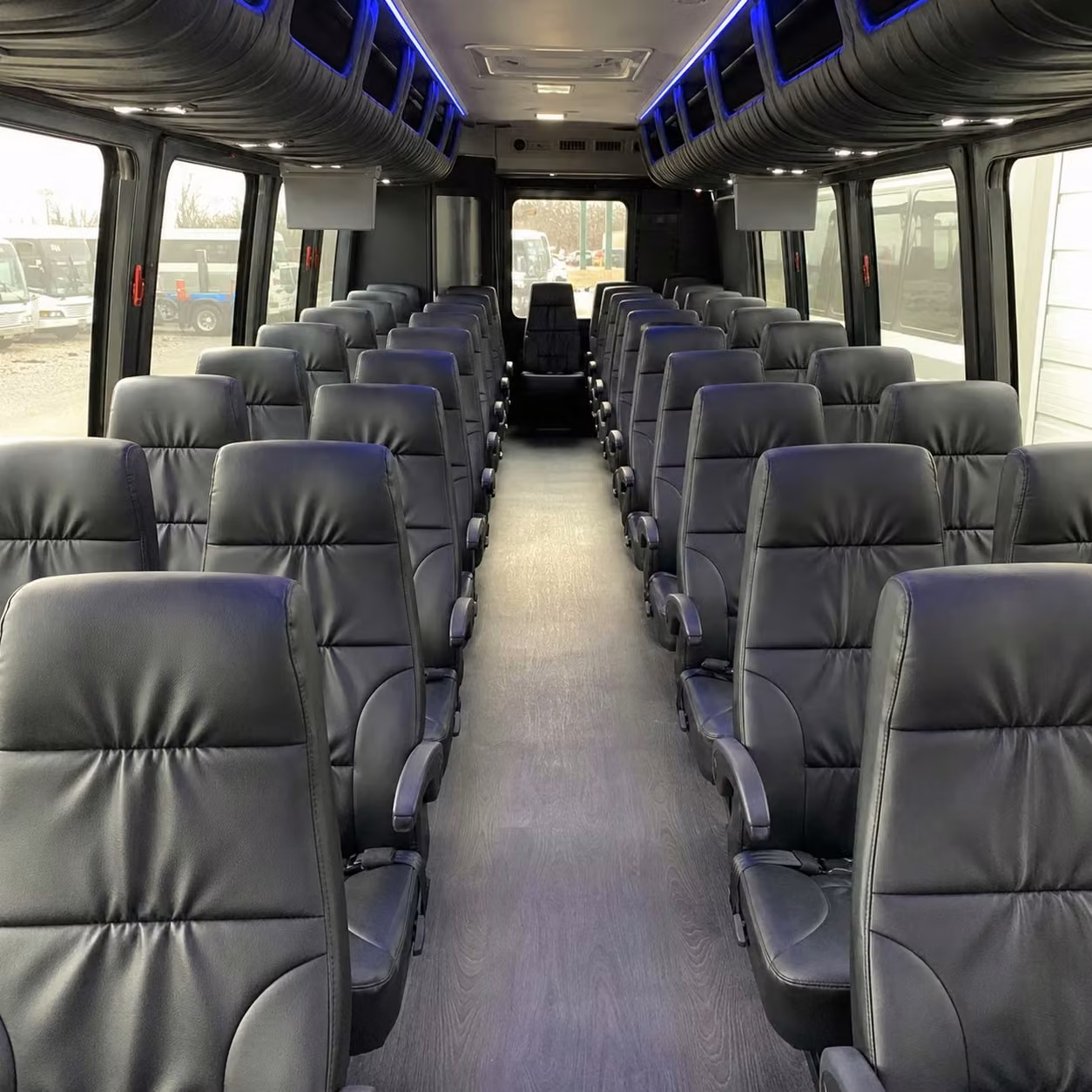 25 passenger minibus inside