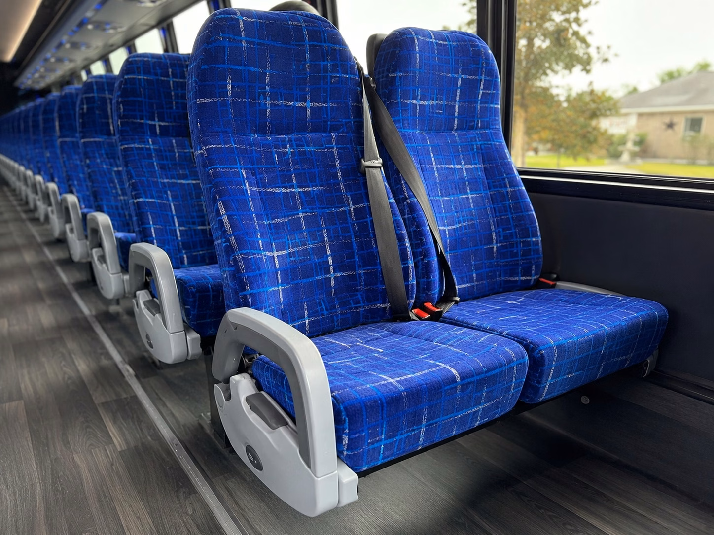 olympia charter bus interior